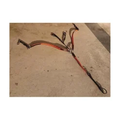 Collier chasse martingale noir orange