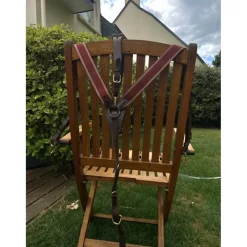 Collier de chasse à élastique bordeaux