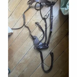 Collier de chasse - martingale Poney Marron
