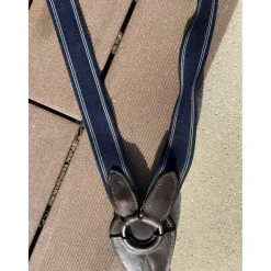 Collier de chasse bleu et marron