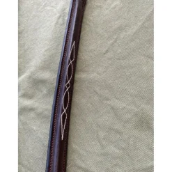 Collier de chasse cheval cuir marron