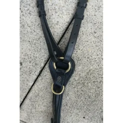 Collier de chasse en cuir noir Chetak