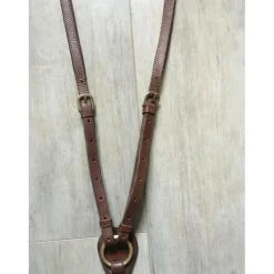 Collier de chasse FORESTIER cuir marron - Taille cheval