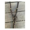 Collier de chasse pour mono quartier cuir et élastiquesmarron