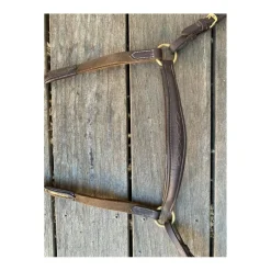 Collier de chasse pour mono quartier cuir et élastiquesmarron