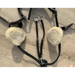 Collier de chasse/martingale 5 points avec mouton