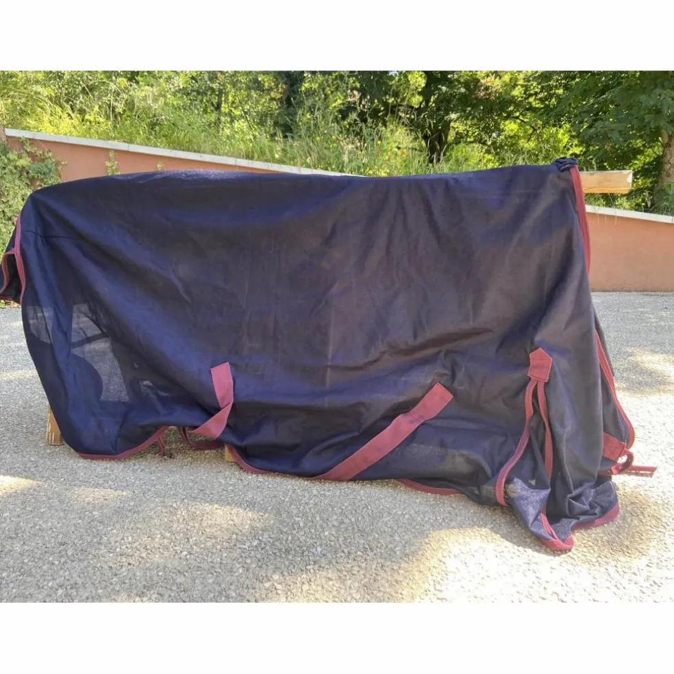Couverture anti-mouche Equithème 6’9 bleue