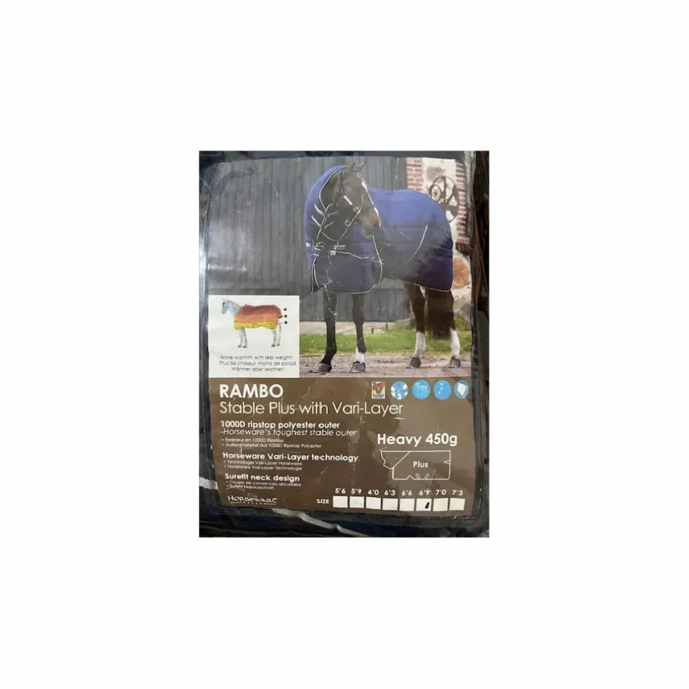 Couverture de box Rambo 450g Taille 6,9 avec cou