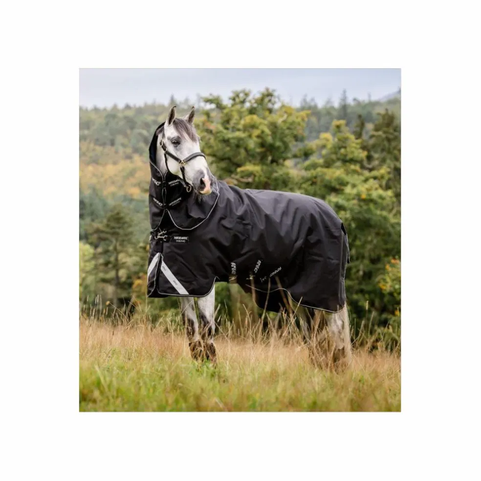 Couverture Horseware Bravo Plus 250g + couvre-cou amovible – État impeccable