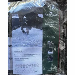 Couverture Horseware Bravo Plus 250g + couvre-cou amovible – État impeccable