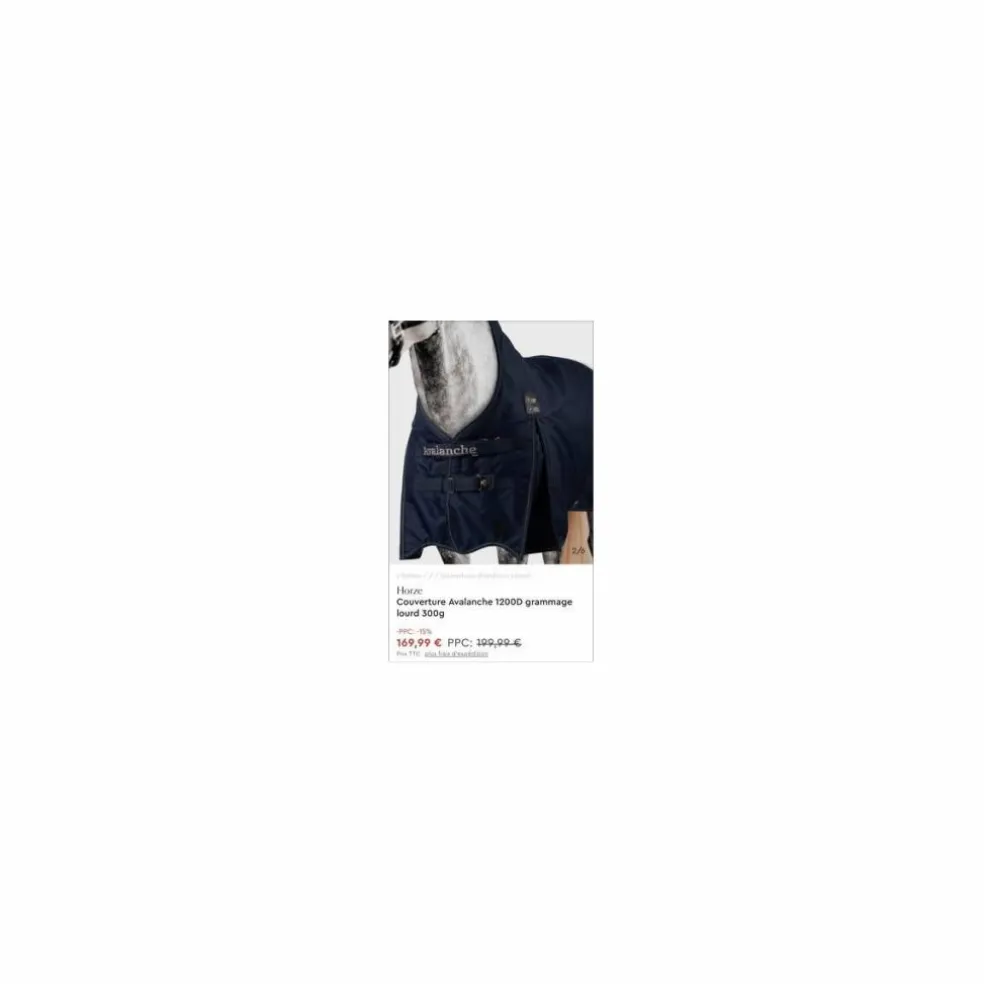 Couverture Horze Avalanche