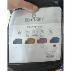 Couverture velvet Kentucky bleue
