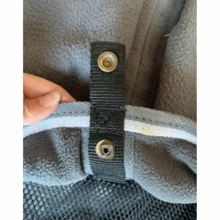 couvre rein en deux parties, polaire et imperméable détachable