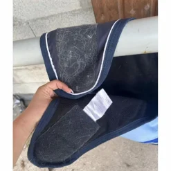 Couvre Rein imperméable rayures bleu