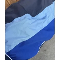 Couvre Rein imperméable rayures bleu
