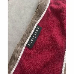 couvre rein polaire rouge équitheme
