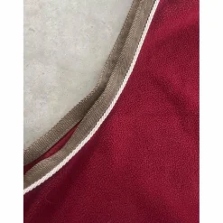 couvre rein polaire rouge équitheme
