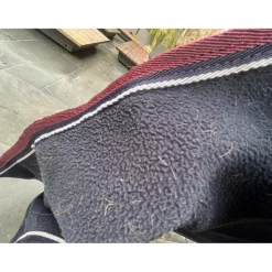 Couvre reins bleu/Bordeaux Equitheme
