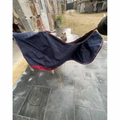 Couvre reins bleu/Bordeaux Equitheme