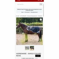 couvre reins imper doublé polaire Rambo bleu