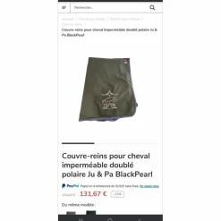 Couvre reins Ju et Pa