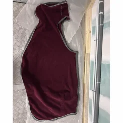 couvre reins polaire bordeaux equitheme