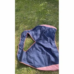 couvre-rein equitheme bleu et rose