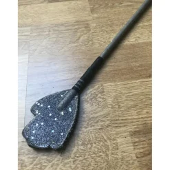 Cravache avec paillettes argenté