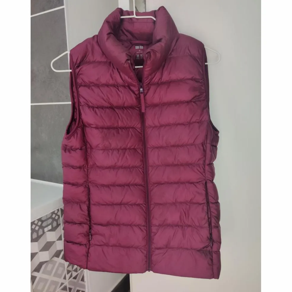 Doudoune prune XS sans manche
