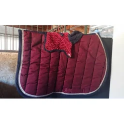 Ensemble bordeaux/bleu marine