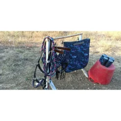 Ensemble complet tapis bonnet bande et licol