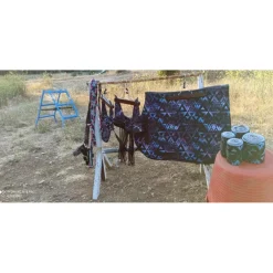 Ensemble complet tapis bonnet bande et licol