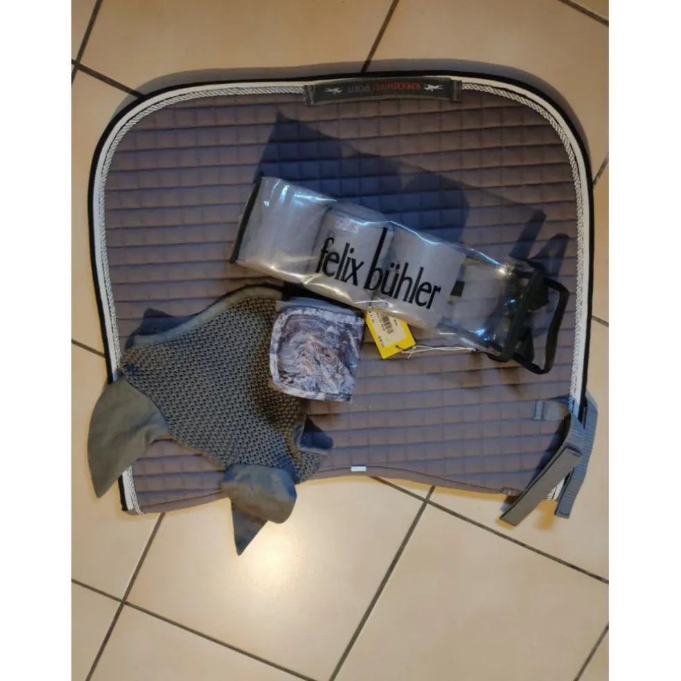 Ensemble dressage gris
