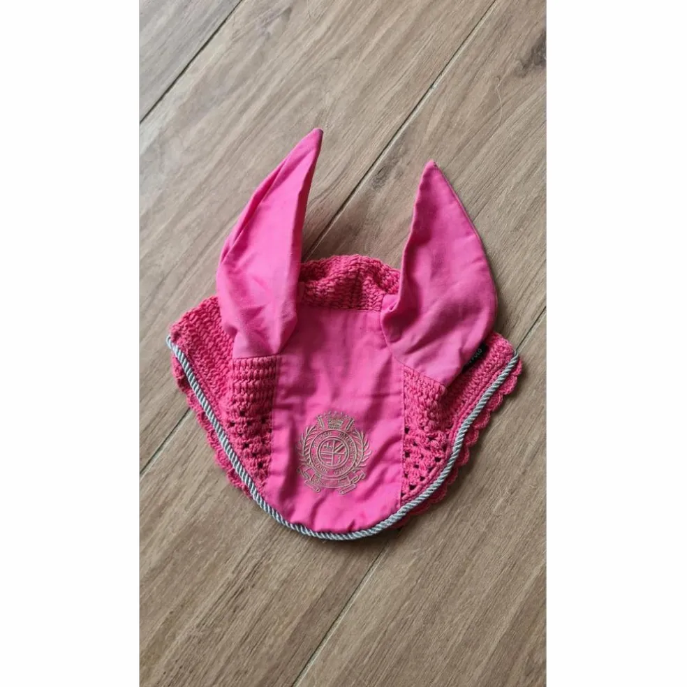 Ensemble dressage HV Polo rose tapis-bonnet-bandes
