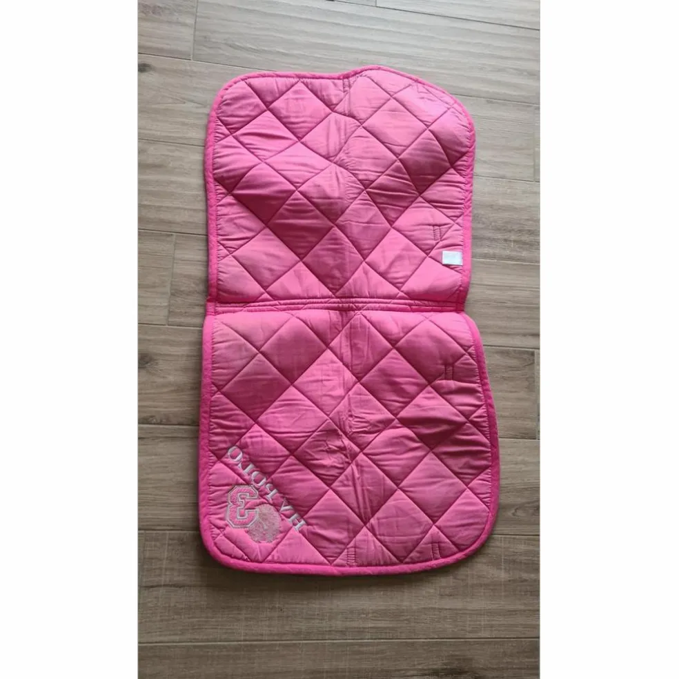 Ensemble dressage HV Polo rose tapis-bonnet-bandes