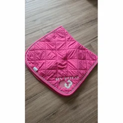 Ensemble dressage HV Polo rose tapis-bonnet-bandes