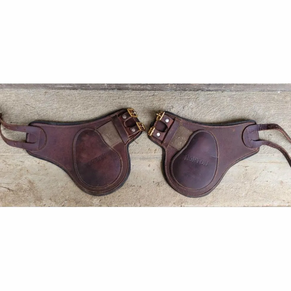 ensemble guêtre et protège boulet cuir