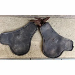 ensemble guêtre et protège boulet cuir