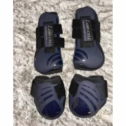 Ensemble Guêtres bleues marine