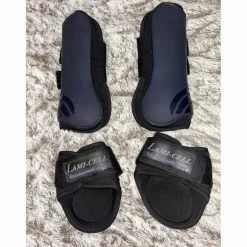Ensemble Guêtres bleues marine