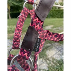 Ensemble licol+longe Fouganza rose poney