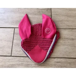 Ensemble rose tapis et bonnet taille pony