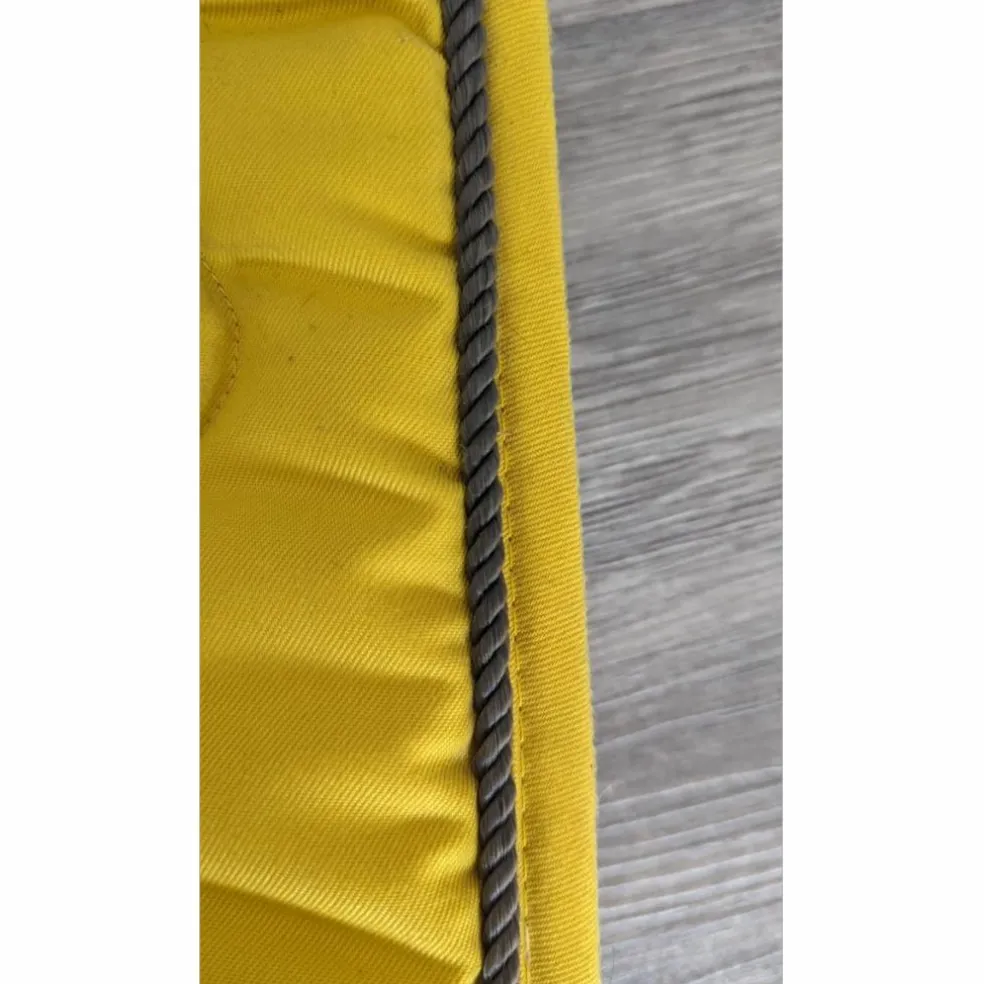 Ensemble tapis + bandes de polo Equithème - Jaune - Full