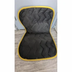 Ensemble tapis + bandes de polo Equithème - Jaune - Full