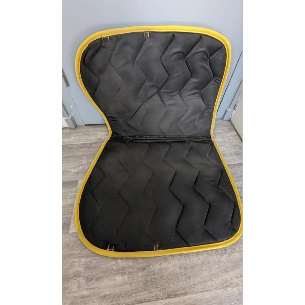 Ensemble tapis + bandes de polo Equithème - Jaune - Full