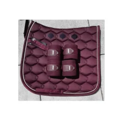 Ensemble Tapis + Bandes de Polo bordeaux Eskadron