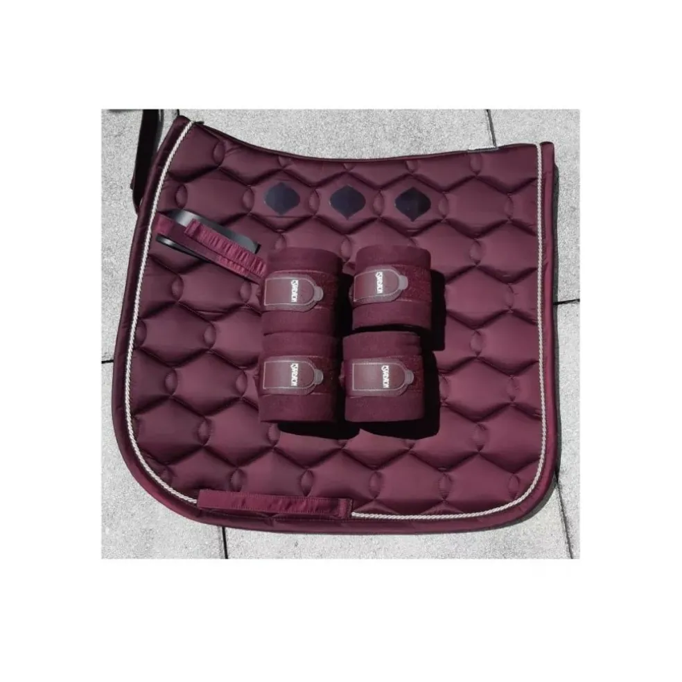 Ensemble Tapis + Bandes de Polo bordeaux Eskadron
