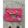 Ensemble tapis + bonnet Equi-thème rose