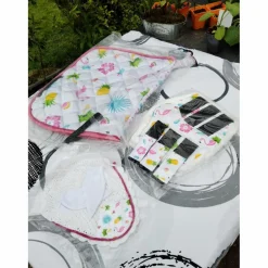 Ensemble tapis de selle bonnet et guêtres