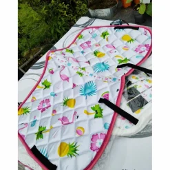 Ensemble tapis de selle bonnet et guêtres
